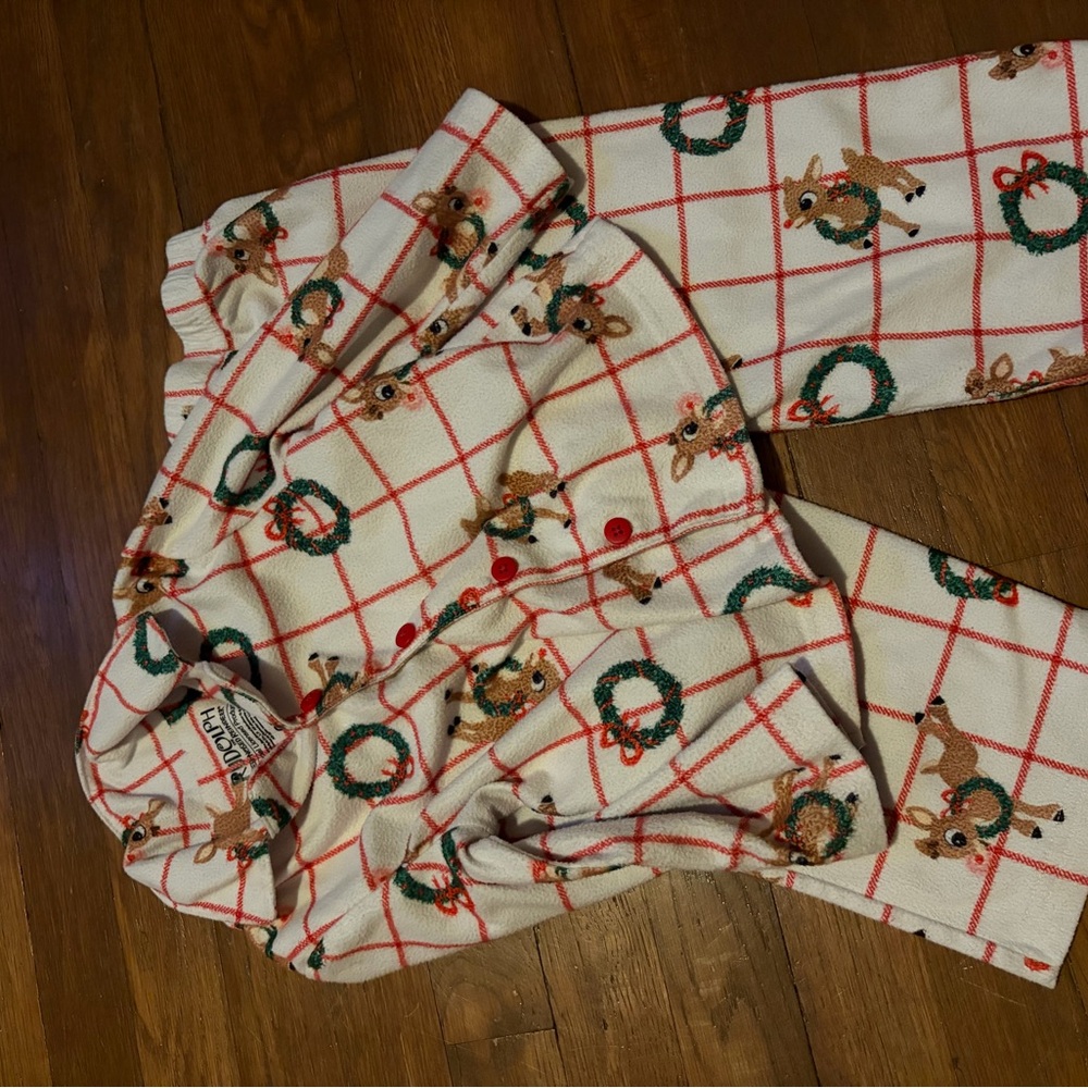Holiday Rudolph  the Reindeer Kids Pajamas